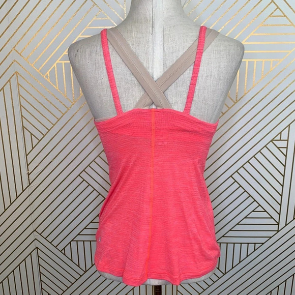 Lululemon Run‎ For Gold Tank Heather Electric Coral - Picture 6 of 8